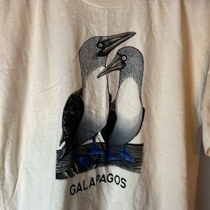 VTG Charles Darwin Galapagos Islands Blue Footed Booby T-Shirt Men’s Large